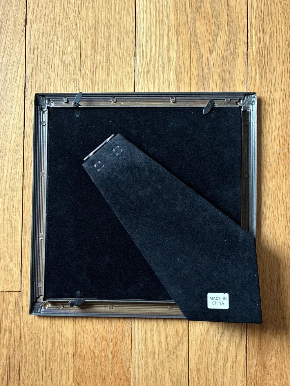 NIB Burnes®️Photo Collage Frame, Silver tone metal, 9x9 in.  MISSING GLASS